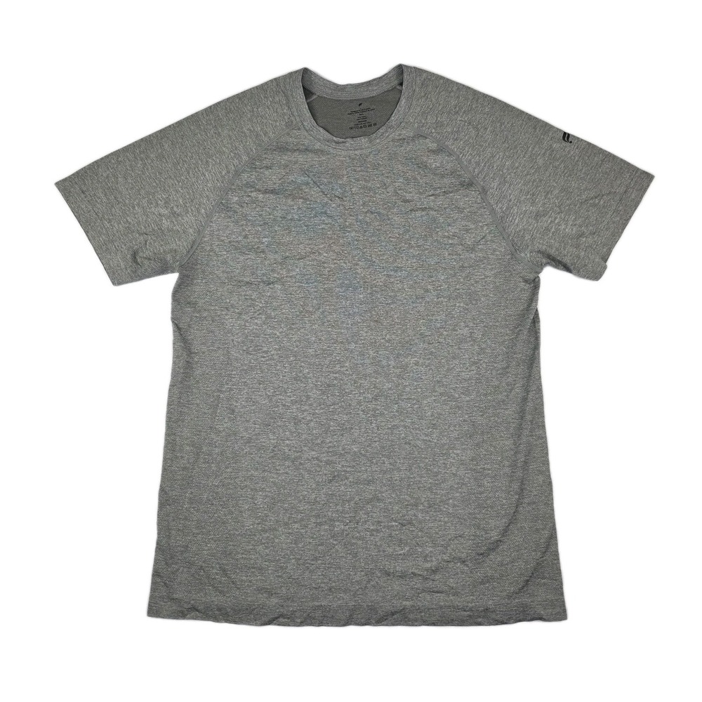 Fabletics Mens Large Heather Gray The Training Day Shirt Sleeve Tee Shirt Gym